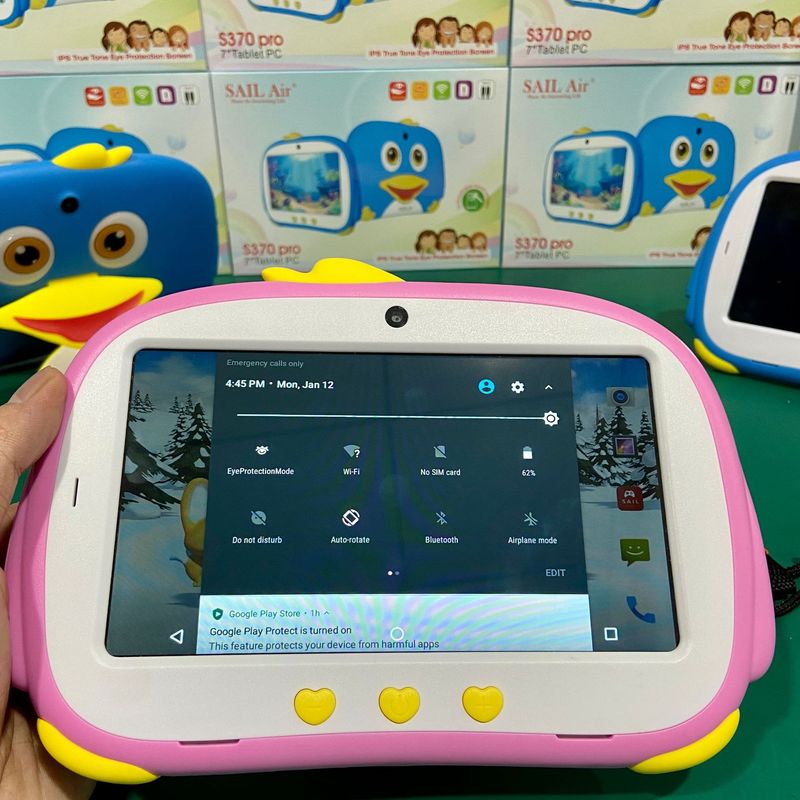 SAIL Air S370pro 7-inch Kids Tablet With Dual SIM, 4G Support, Parental Controls & Educational Apps – Pink/Blue/Black_voghion.com