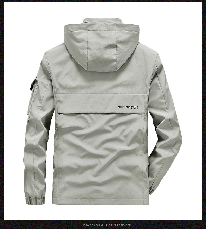 Meeste jope kapuutsiga vabaaja hardshell jakk_voghion.com