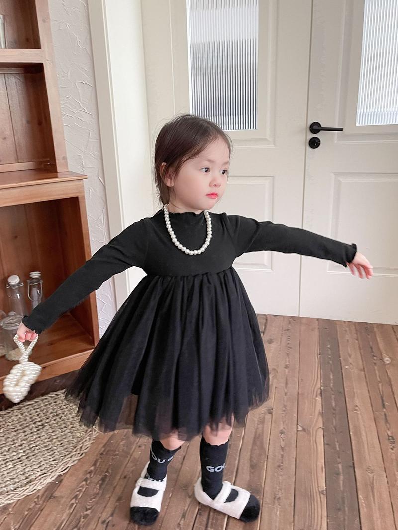 Robe sud-coréenne pour enfants, vêtements pour enfants, nouveau produit automne/hiver 2023, haut brossé pour filles, trésor moelleux pour femmes_voghion.com