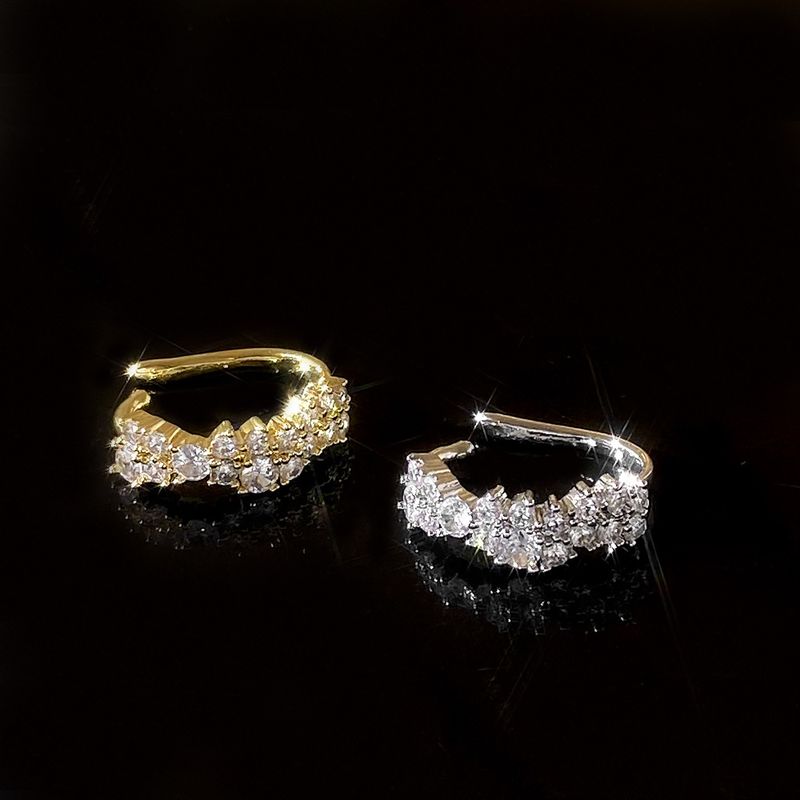 Manschette im minimalistischen Stil ohne Piercing, hochwertiger, schlichter Nischen-Ohrclip, koreanische, schicke Hip-Hop-Persönlichkeitsohrringe_voghion.com