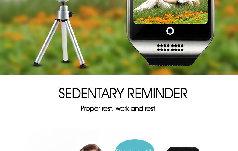 Q18 Smart Watch - SIM Card Support, HD Curved Screen, Step Counter & Bluetooth Calling_voghion.com