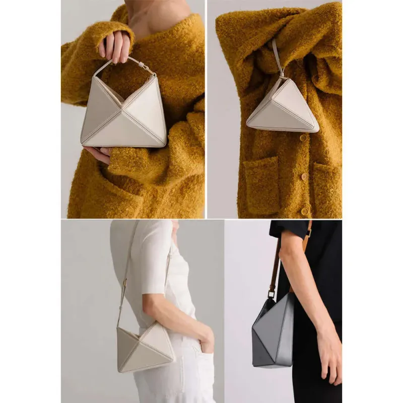 Neue Nischen-Design-Tasche im türkischen Stil: Faltbare Dreieckstasche für Handtasche, Schulter und Umhängetasche_voghion.com