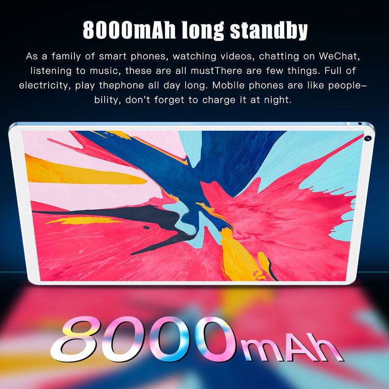 8 Inch Android Tablet - Octa-Core, WiFi, Bluetooth, Dual SIM Calling, HD Display_voghion.com
