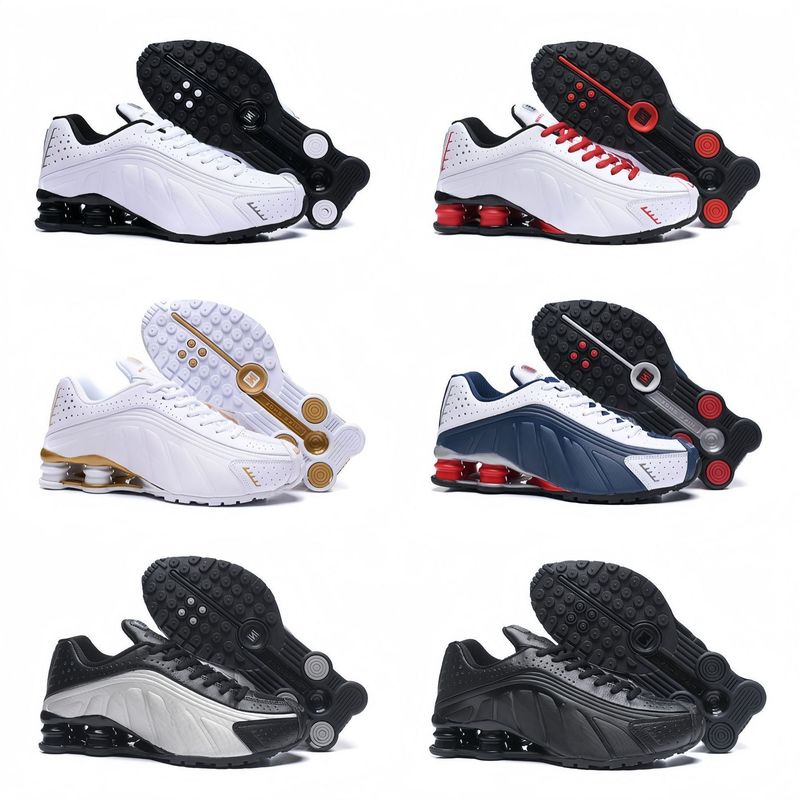 Scarpe da corsa sportive Shoxr4 Neymar da donna con ammortizzazione e colonna d'aria colorata, da uomo_voghion.com