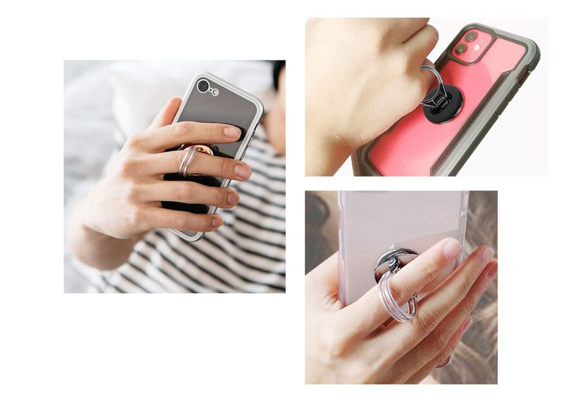 Mobile Finger Ring Grip Car Air Vent Cell Phone Mount Holder Stand Kickstand_voghion.com
