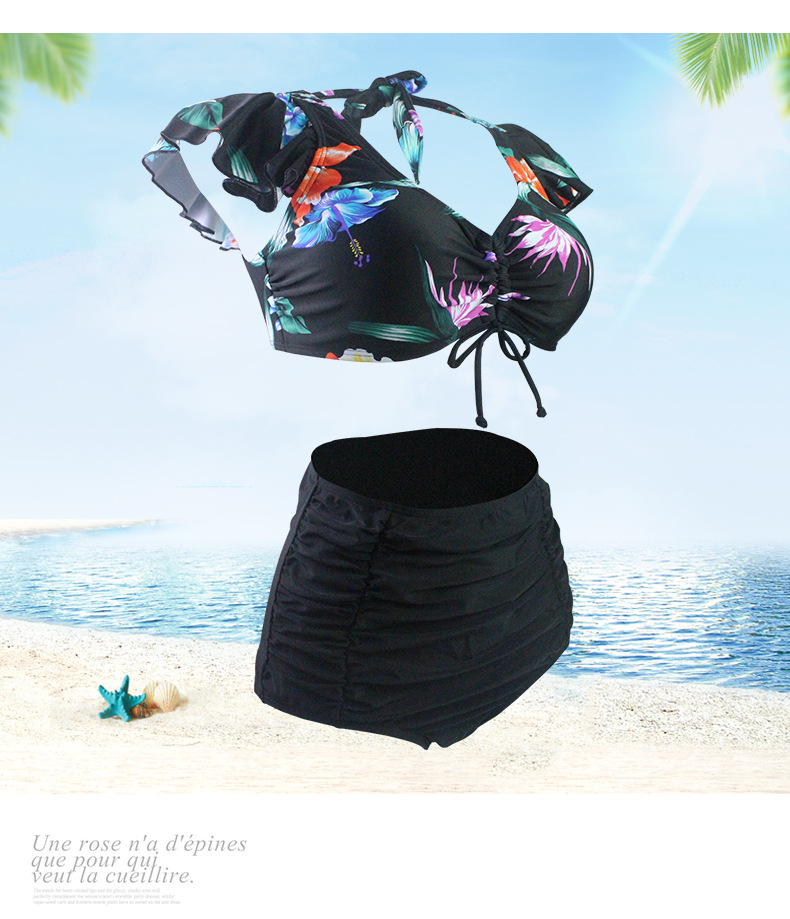 Seksi bikini z visokim pasom in trikotnim razcepom za ženske_voghion.com