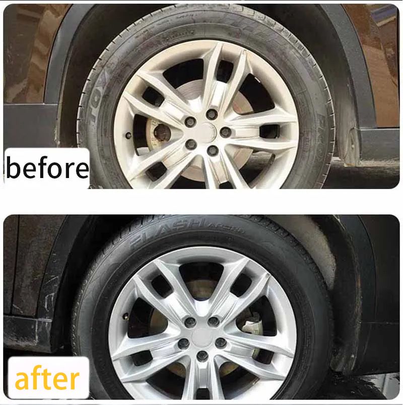 Ryekew Car Shine Agent Stain Remover Dustproof Cleaner Blackening Anti-Aging Tire Maintenance Paste Coating_voghion.com