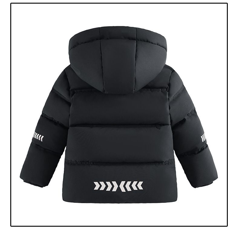 Boys' Winter Jacket With LED Light-Up Design – Thick Insulated Hooded Coat (100-155cm, Black/Army Green/Light Blue/Navy)_voghion.com