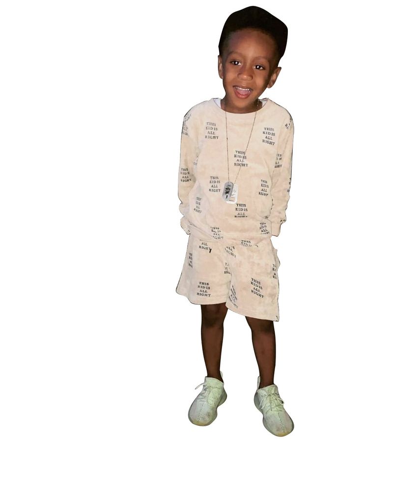 Vêtements pour enfants automne et hiver pull à manches longues short imprimé ensemble deux pièces_voghion.com