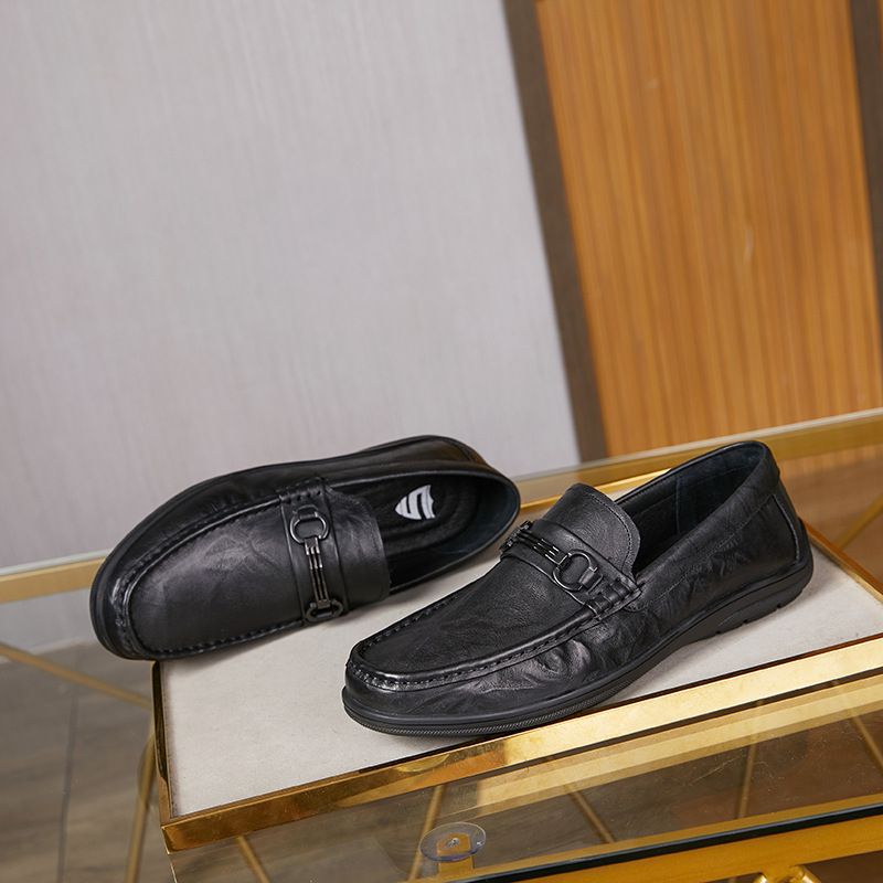 Comode scarpe basse in pelle casual slim fit per uomo_voghion.com