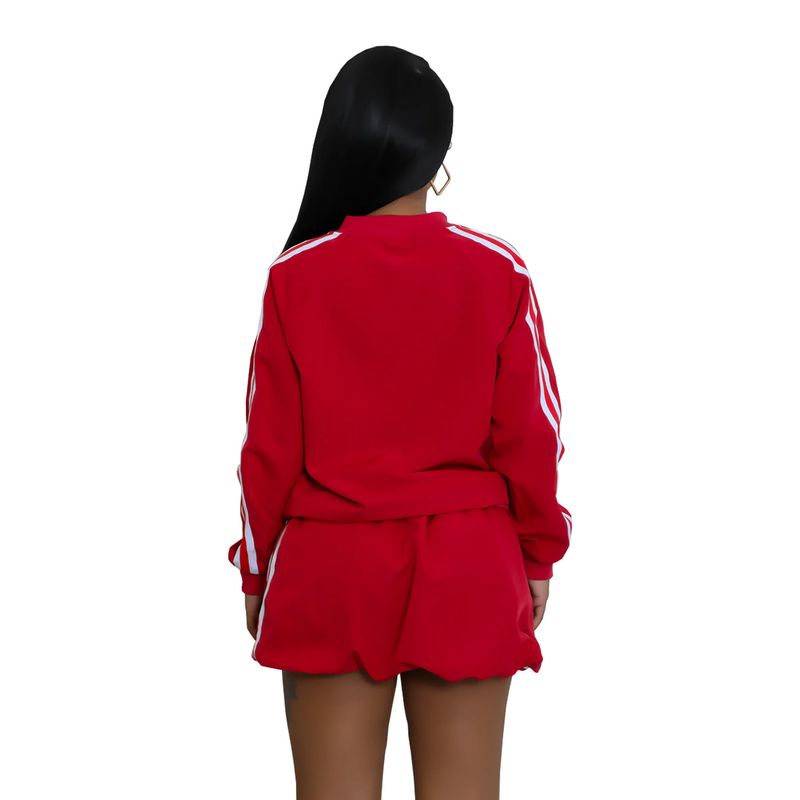 Vêtements pour femmes Mode Vêtements pour femmes Veste à ruban Jupe courte Couleur unie Costume deux pièces Neuf_voghion.com