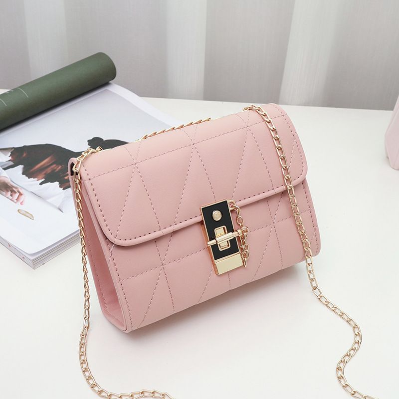 Borsa a tracolla quadrata mini estiva da donna - Borsa a tracolla con tracolla a catena (alla moda e versatile per le donne)_voghion.com