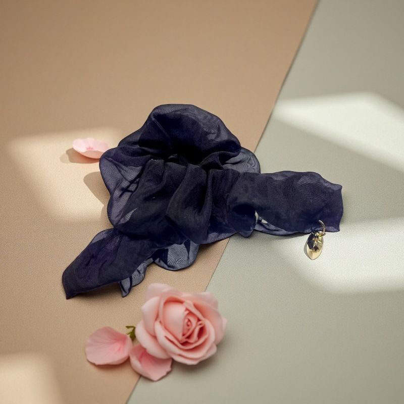 2025 New Arrival, Gentle Pleated Mesh Large Claw Clip For Women, Advanced Sense Spring Hairpin, Back-of-Head Shark Clip Hair Accessory_voghion.com