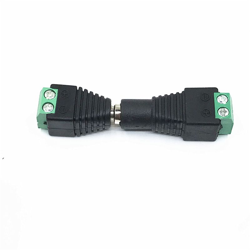 DC welding-free connector male and female supporting 5.5 * 2.1mm plug DC socket screw fixed terminal quick connection_voghion.com