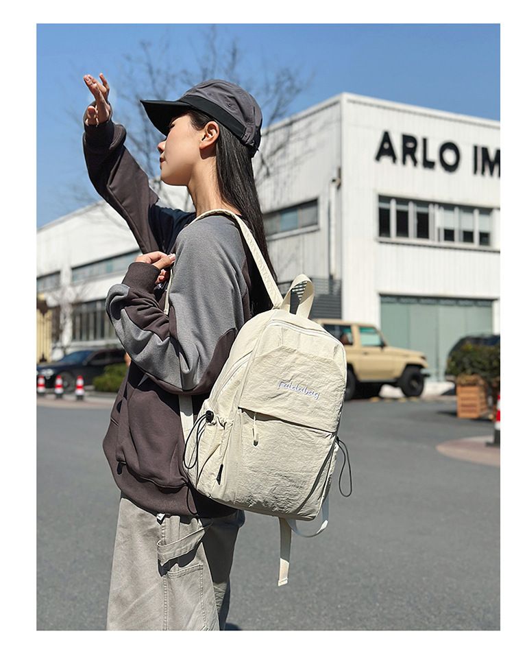 Sacs à dos pour hommes, nouveaux sacs de voyage simples et légers, petits sacs à dos pour filles, étudiants, déplacements scolaires_voghion.com