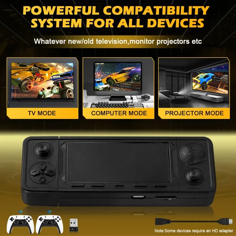 Nev X9 Pro Retro CHK ZD Stick TV HD Video Game Console 9053 256G 50000 Games For PS1/PSP/SFC/N64 Dual 2.ChG Controller_voghion.com