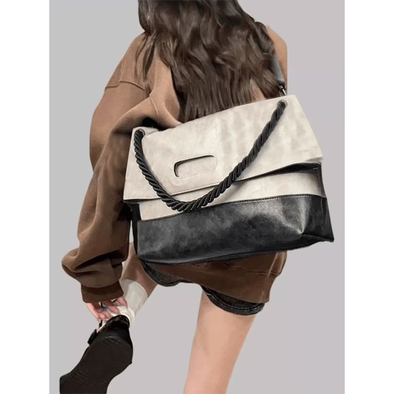 Nuova borsa a tracolla da donna, borsa tote di grande capacità, borsa a tracolla larga da donna, borsa ascellare versatile di alta qualità_voghion.com