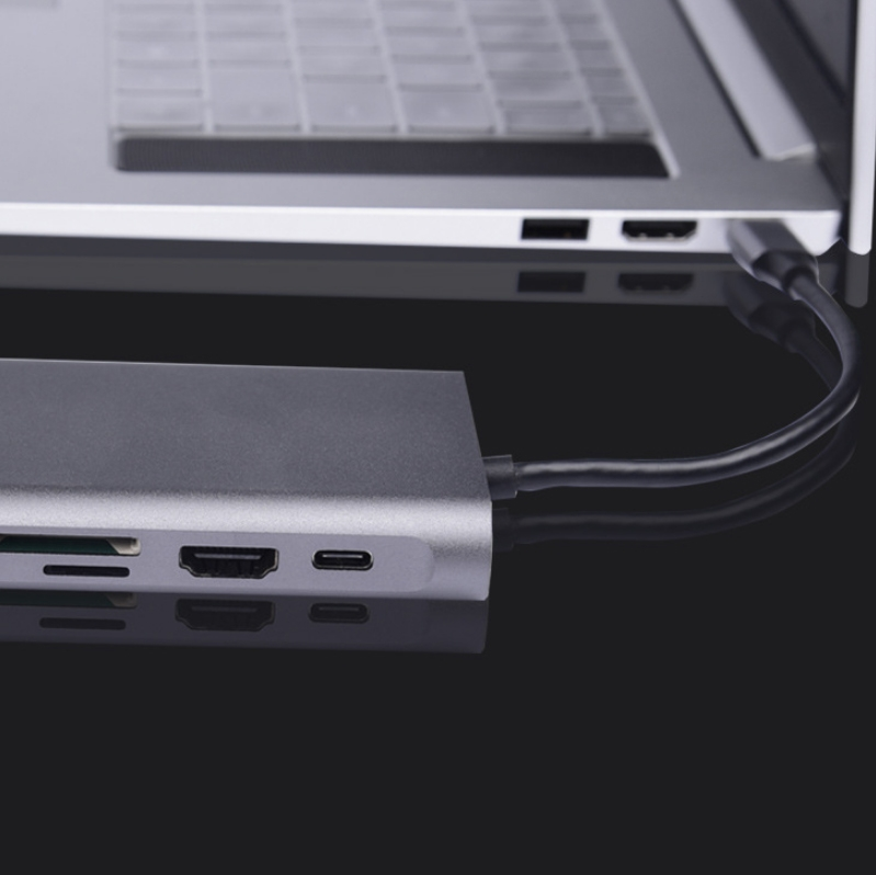 10-in-1 Type-C multifunctioneel dockingstation PD snellaadhub_voghion.com
