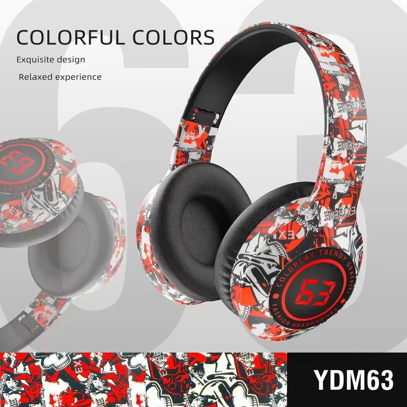 Spot Beliebte Graffiti Kreative Headset Bluetooth Headset Keine Verzögerung_voghion.com