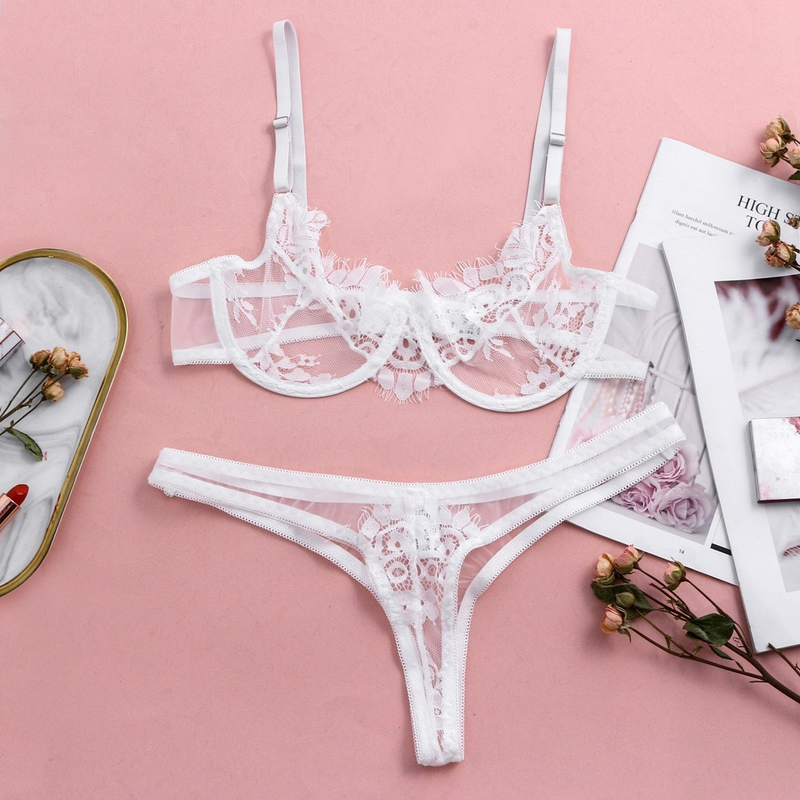 Erotisch Ondergoed Sexy Kant Verleiding Lingerie Set Voor Vrouwen Plus Size Lingerie Met Stalen Ring Sexy Plus Size Lingerie_voghion.com