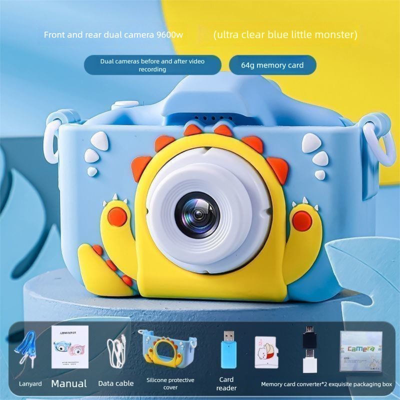 Cámara digital de juguete HD para niños, ideal como regalo de cumpleaños para niñas y estudiantes._voghion.com