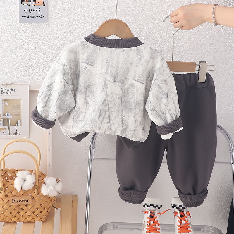 Pánské dámské kreslené filmy na podzim, dětská sada jara 2024 a mikiny, miminko hezký nový styl, podzim_voghion.com