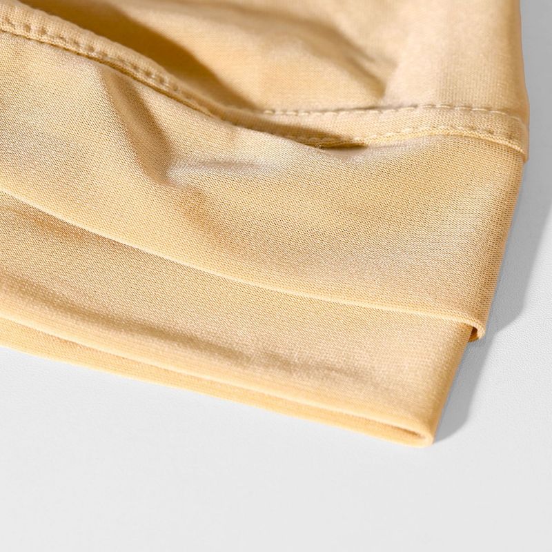 Elegant Crystal Linen Hijab – Two-Layer Full Cover Scarf With Cross Design (Arabic Style Headscarf For Women)_voghion.com