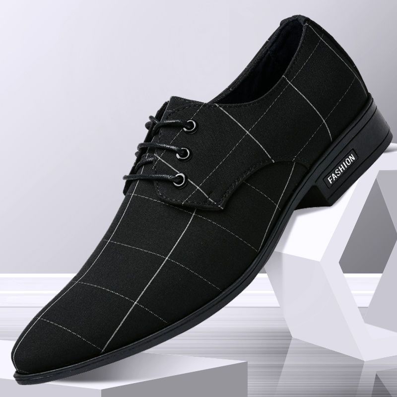 Heren Business Casual Dress Oxfords Formele Veterschoenen voor Kantoor, Feesten en Dagelijks Gebruik_voghion.com
