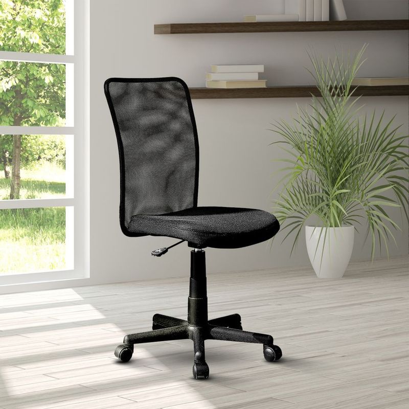 Techni Mobili Mesh Task Office Chair, Black_voghion.com