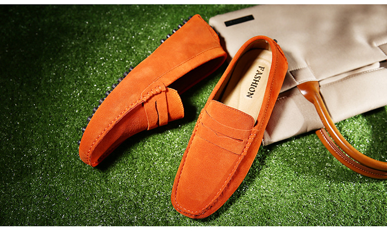 Herren Wildleder Pea Schuhe Herren Schuhüberzieher Schuhe Freizeitschuhe_voghion.com