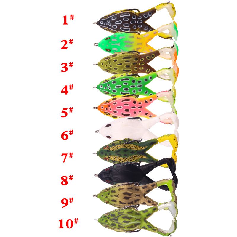 Neuer Köder Propeller Thunder Frog Weicher Köder 9 cm/13,6 g Jagd Spezial Schwarz Doppelhaken Fischköder Simulation Fischköder_voghion.com