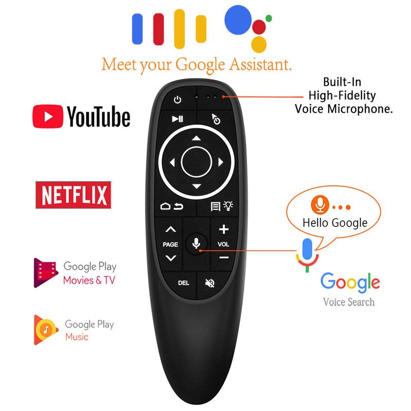 G10S Voice Flying Multi Versão Air Mouse Infravermelho Aprendizagem TV Box Controle Remoto com Giroscópio_voghion.com