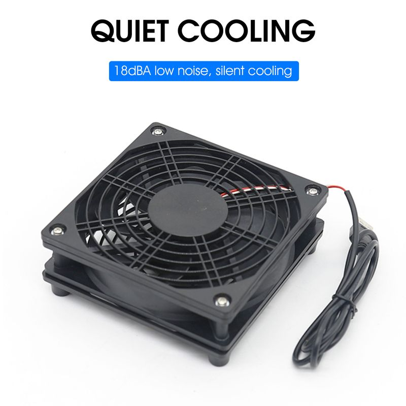 STB Radiator Low Noise Quick Cooling Plug Play USB Mobile HDD TV Box Cooler til hjemmet_voghion.com