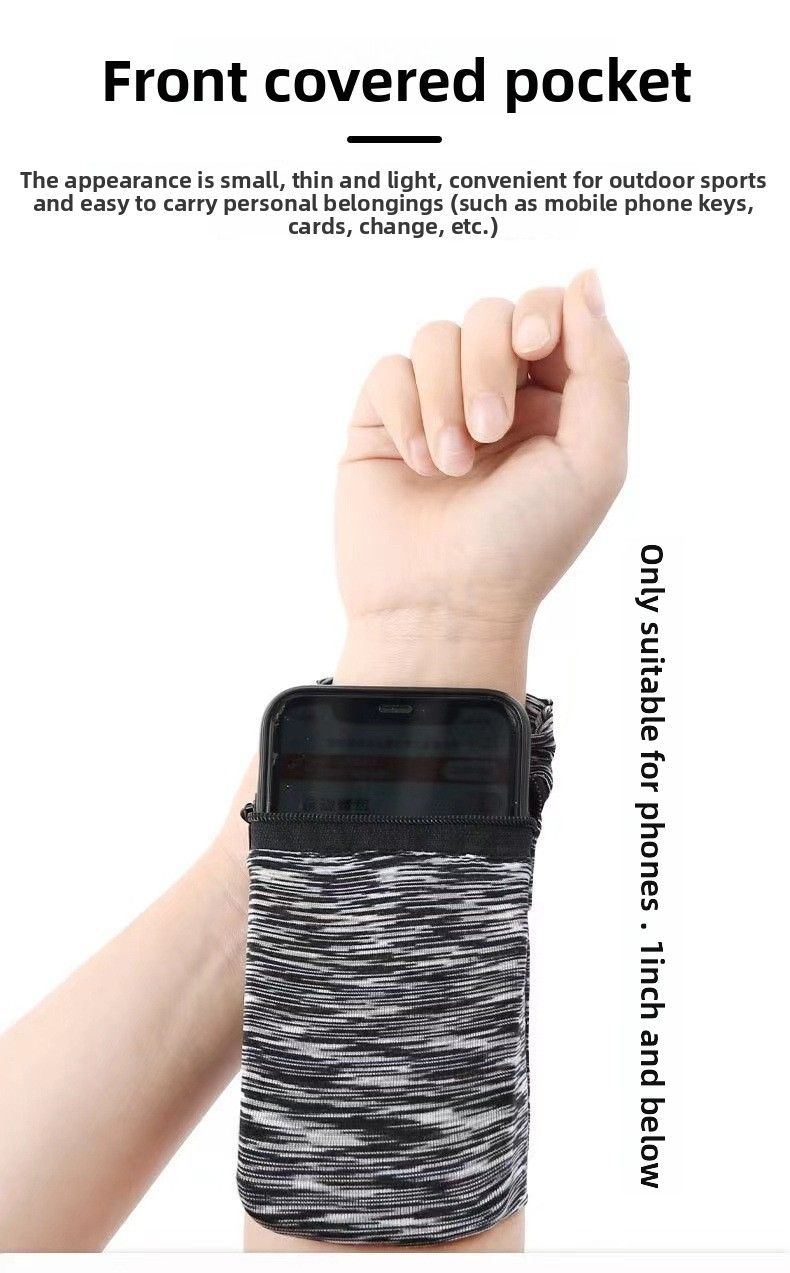 Sommer Neue Sport Handgelenk Outdoor Radfahren Laufen Arm Zipper Stil Münze Schlüssel Multi-use-Aufbewahrungstasche_voghion.com