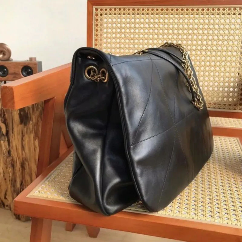 Borsa a tracolla da donna di alta qualità, con tracolla a catena trapuntata, grande capacità, da ascella, borse a mano_voghion.com