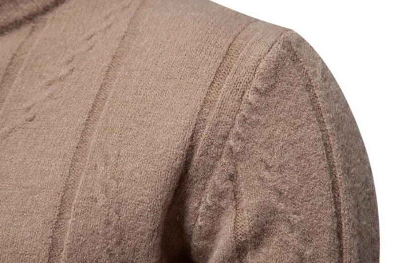 Sonbahar Kış Yeni erkek Rahat Sıcak Dip Gömlek Düz Renk Yuvarlak Boyun Kazak Moda ve Çok Yönlü_voghion.com