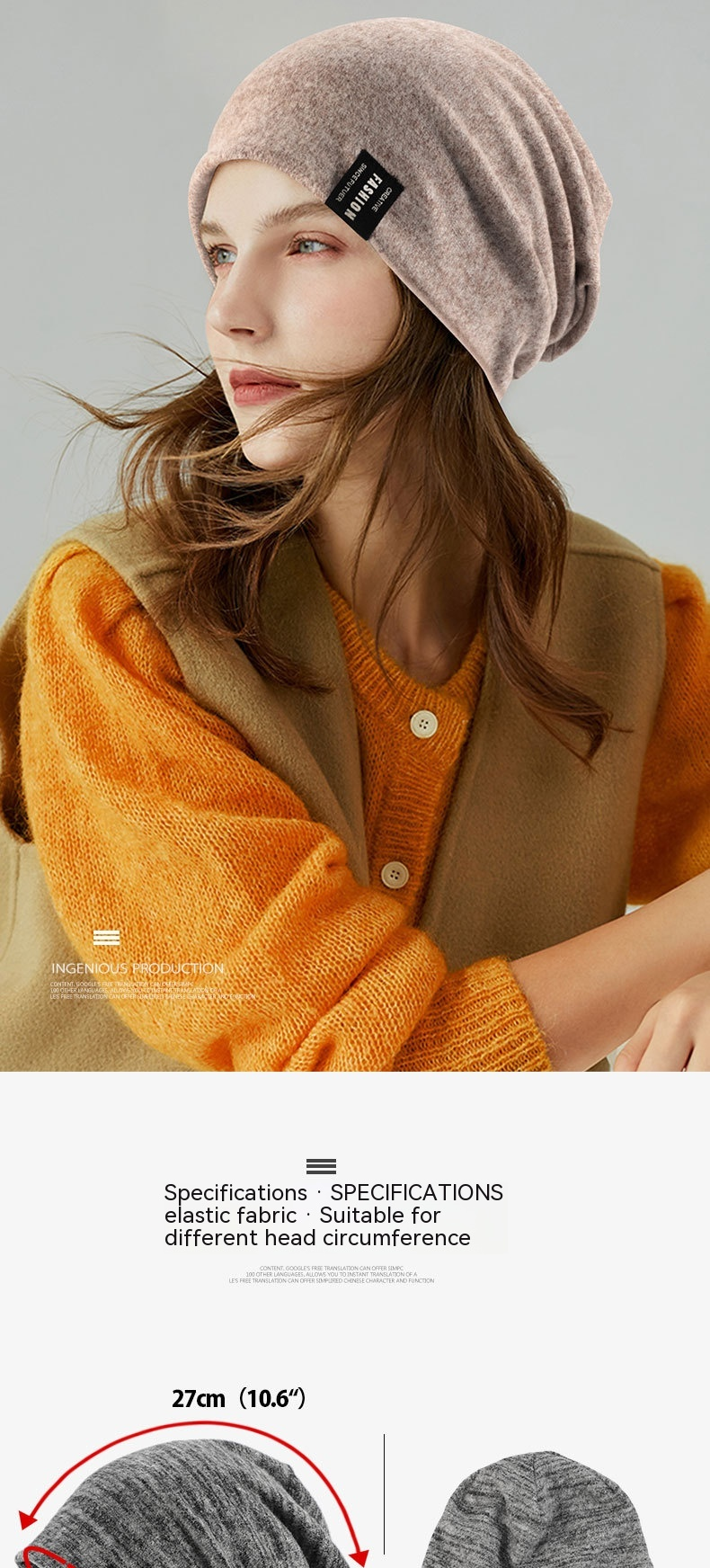 New Autumn and Winter Warm Knitted Solid Color Versatile Woolen Hot Selling Men's Headband Korean Edition Hat Women's_voghion.com