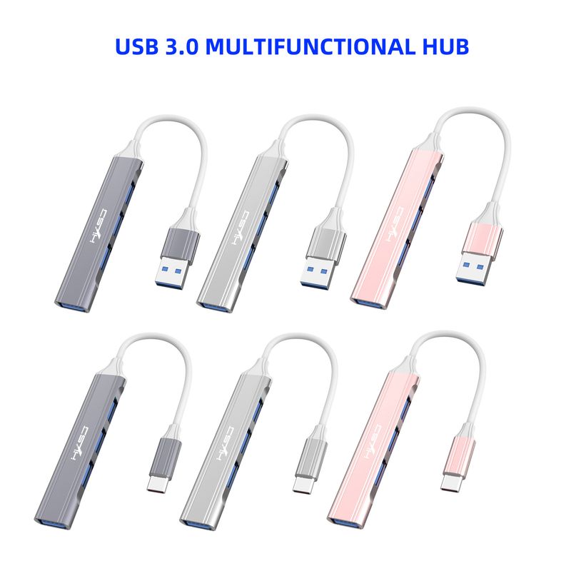 TYPE-C dokkolóállomás HUB négy az egyben elosztó számítógépes hub USB 3.0 hosszabbító_voghion.com