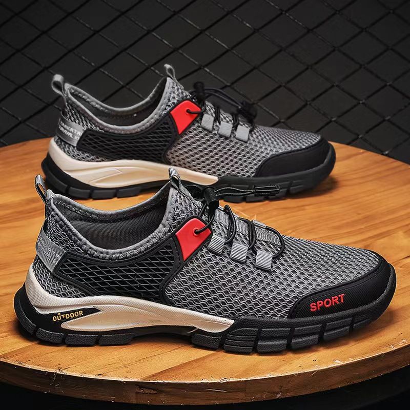 Sommer Neue Plus Size Mesh Atmungsaktive Herren Hohlloch Outdoor Sport Wanderschuhe_voghion.com