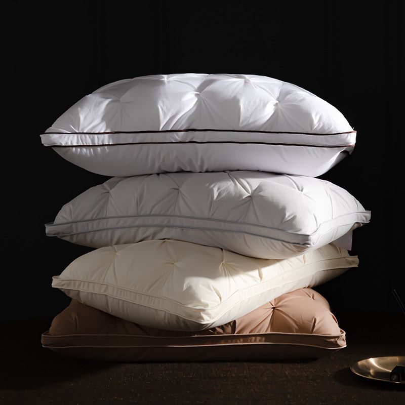 Cotton Down Pillow Twisted Flower Pillow Core Hotel Three Dimensional Home Pillow Homestay Five Star White Goose Down_voghion.com