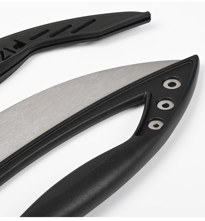 Stainless Steel Cutter Half Round Ring Pizza Herb Large Multi-Functional Slicing Knife Baking Tool_voghion.com