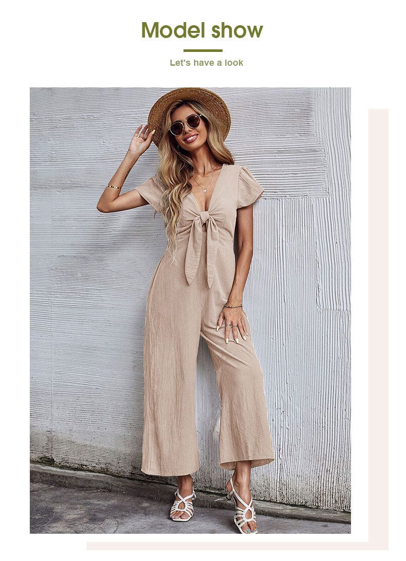 Neun-Punkt-Hose mit weitem Bein 2023 Sommer Lässiger Pendler-Overall mit ausgehöhlten Riemen_voghion.com