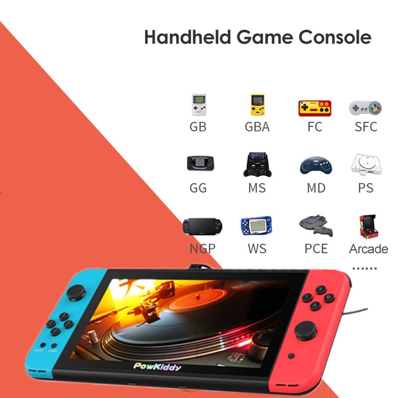 X2 7 "schermo IPS console di gioco portatile simulatore 11 incorporato PS1 gioco 3D retro arcade console ultra-sottile 2500 giochi_voghion.com