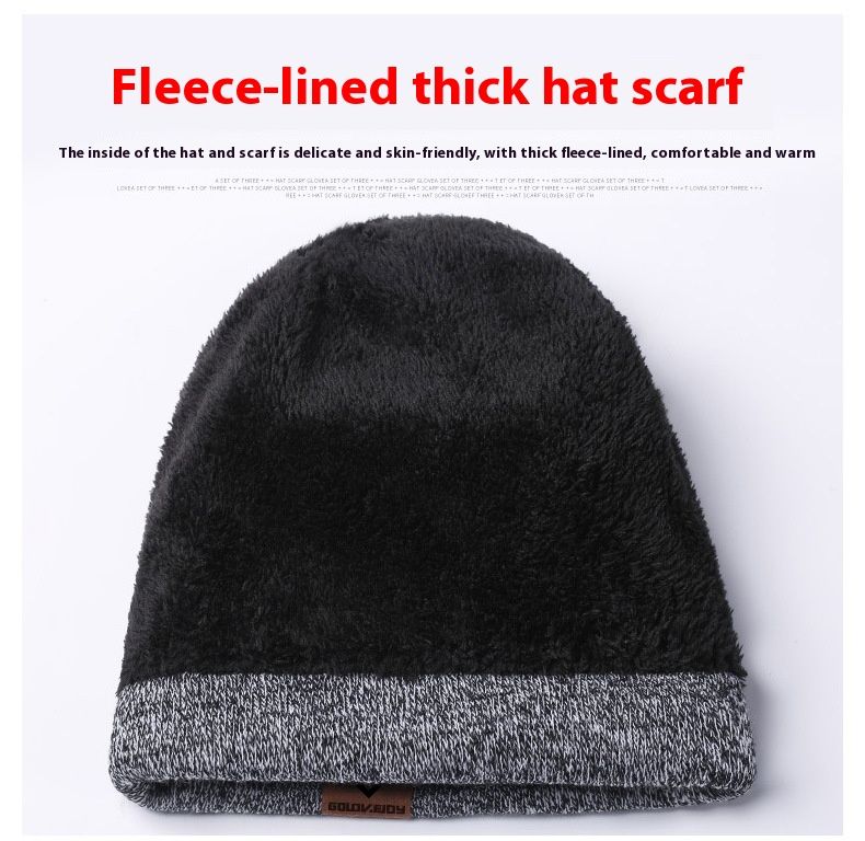 Wanter waarme Mütz, Schal, Handschuesch 3-Stéck Set, Eendeel Kaddosbox, Gestrickt mat Samt a Woll fir Keeltschutz, Festivalkaddo_voghion.com