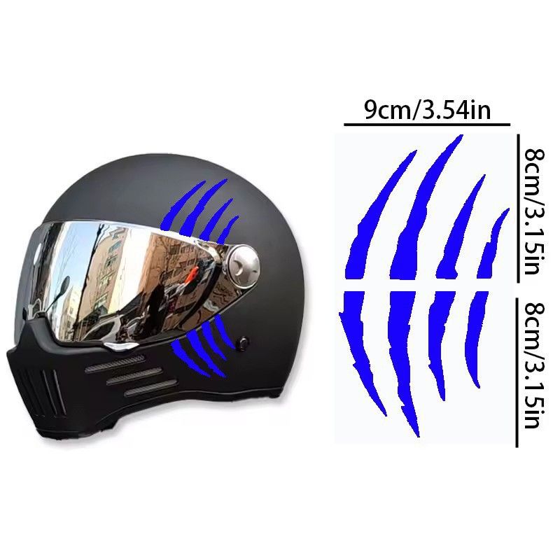 Ghost Motorradhelm Kratzer Kralle Riss Riss Autoaufkleber_voghion.com