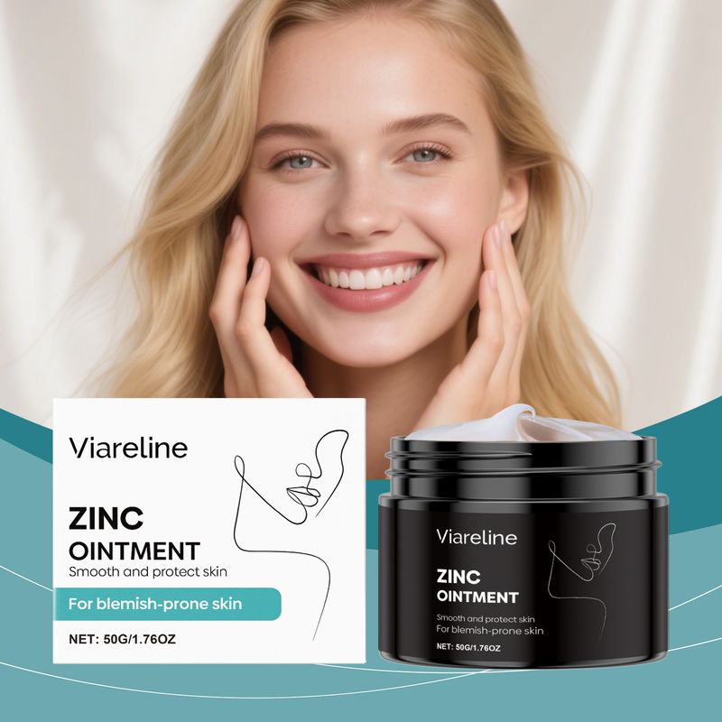 Viareline Crema Trattamento Rinfrescante Controllo del Sebo Confortevole Nutriente Detergente Quotidiano Viso Pelle Acneica_voghion.com