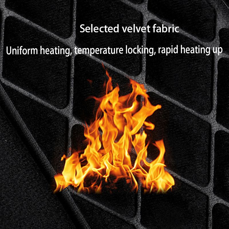 12V Heated Cushion Cloth/Flannel Heater Winter Warmer Seat Car Accessories Heating Pads Set Universal_voghion.com