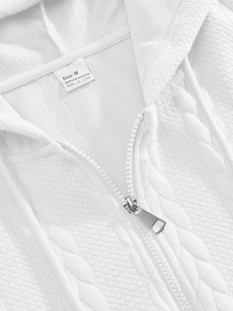 Kleidung Herren Sweatshirt Große Größe Jacquard Casual Top Verdickt Neue Hoodie_voghion.com