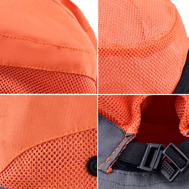 Fischerhut, Sonnenschutz, UV-Schutz, LSF 50+, Sonnenhut, Eimer, Sommerhut für Herren und Damen, große breite Krempe, Bob, Wanderhüte für draußen mit Kettenriemen_voghion.com