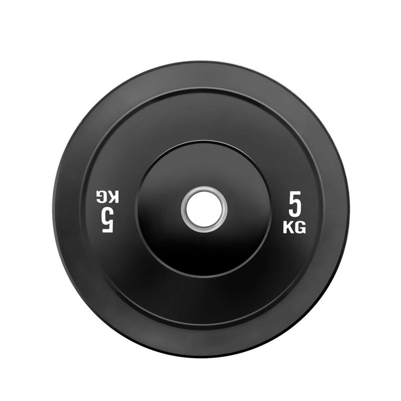Barra de pesas para sentadillas con mancuernas de goma negra de competición para levantamiento de pesas, placa de alto rebote para gimnasio en casa para hombres_voghion.com
